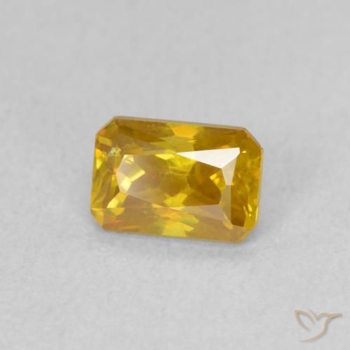 9,17 ctw natürlicher Gold-Orange Sphalerit, Oktagonschliff, VS-SI