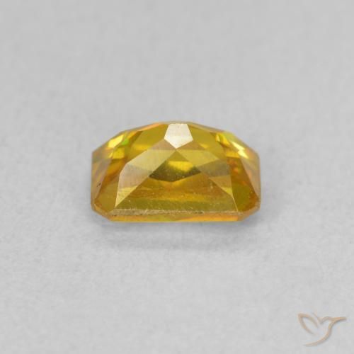 9,17 ctw natürlicher Gold-Orange Sphalerit, Oktagonschliff, VS-SI