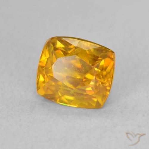 9,17 ctw natürlicher Orange-Gold Sphalerit, Kissen, VS-SI