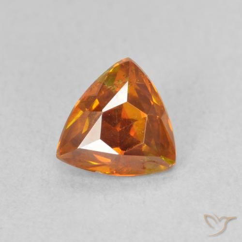 1.08ct Natürlicher hellorange Sphalerit, Trillion, VS-SI