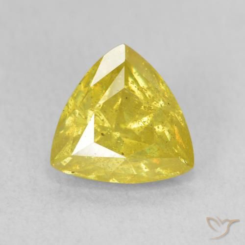 2.25ct Natürlicher Bräunliches Gelb Sphalerit, Trillion, SI