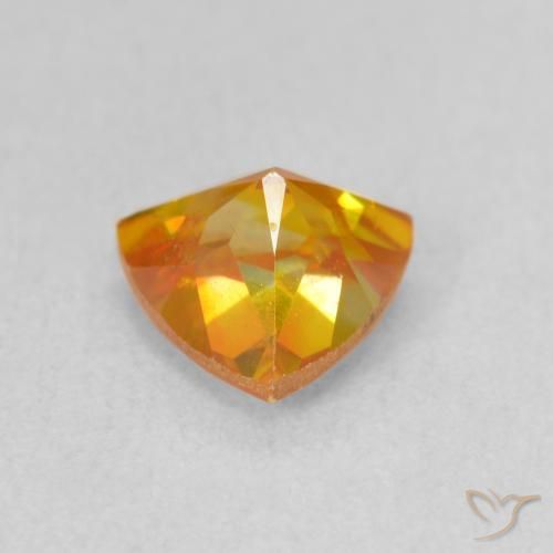 9,17 ctw natürlicher Aprikose Orange Sphalerit, Trillion, SI