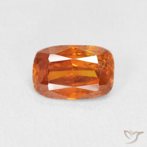1.54ct Natürlicher tieforange Sphalerit, Kissen, SI