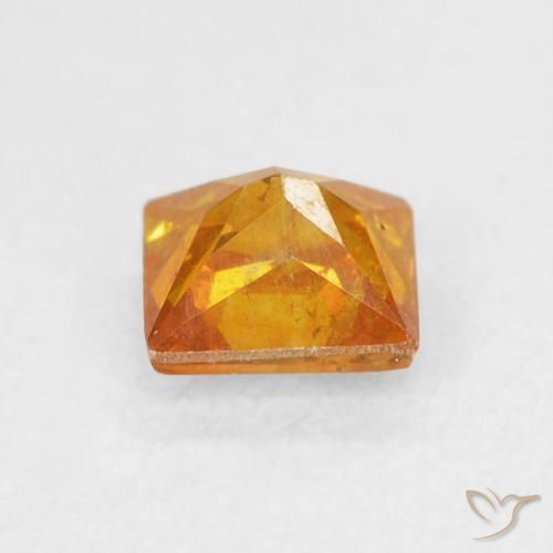 9,17 ctw natürlicher Mittelorange Sphalerit, Quadrat, SI
