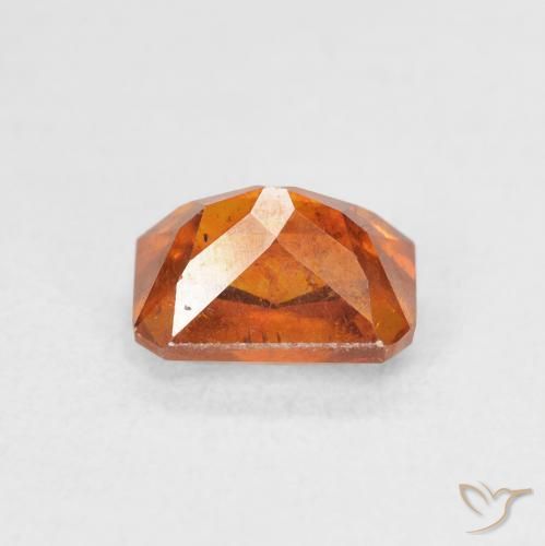9,17 ctw natürlicher Amber Orange Sphalerit, Oktagonschliff, SI