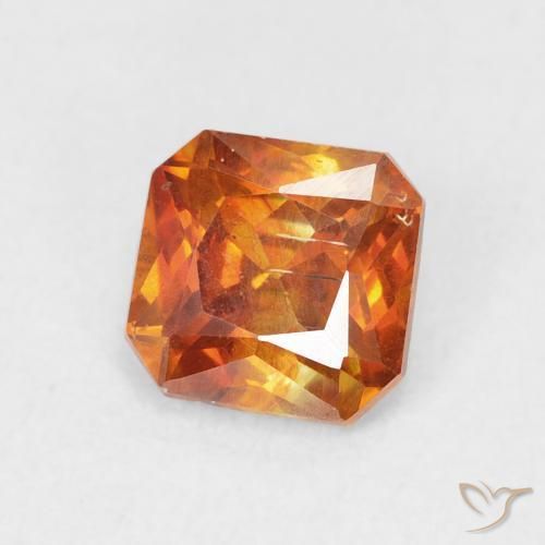 9,17 ctw natürlicher Medium Dark-Orange Sphalerit, Oktagonschliff, SI
