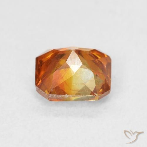 9,17 ctw natürlicher Medium Dark-Orange Sphalerit, Oktagonschliff, SI