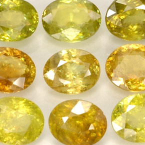  ct natürliche mehrfarbiger Sphen-Edelsteine, Oval Schliff, VS-SI