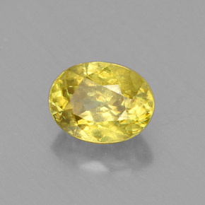 9,17 ctw natürlicher gelb-gold Sphene, Oval Schliff, VS