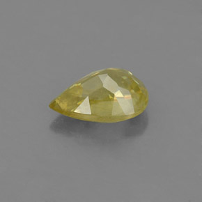 0,99 ctw natürlicher Gold Sphen, Birnenform, VS-SI