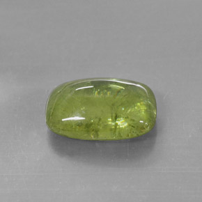 6,15 ctw natürlicher grüner Sphen, Transparent, Transparent / Lichtdurchlässig