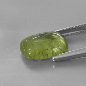 6,15 ctw natürlicher grüner Sphen, Transparent, Transparent / Lichtdurchlässig