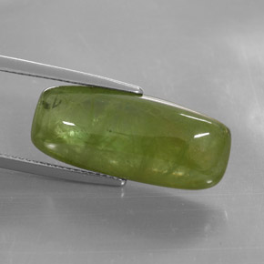 16,14 ctw natürlicher grüner Sphen, Transparent, Transparent / Lichtdurchlässig