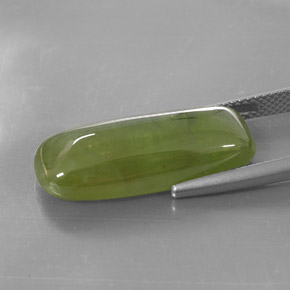 16,14 ctw natürlicher grüner Sphen, Transparent, Transparent / Lichtdurchlässig