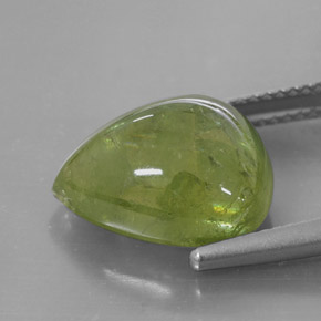 10,20 ctw natürlicher grüner Sphen, Transparent, Transparent / Lichtdurchlässig