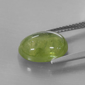 5,68 ctw natürlicher grüner Sphen, Transparent, Transparent / Lichtdurchlässig
