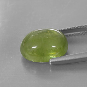 8,07 ctw natürlicher grüner Sphen, Transparent, Transparent / Lichtdurchlässig