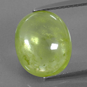 5,40 ctw natürlicher grüner Sphen, Transparent, Transparent / Lichtdurchlässig
