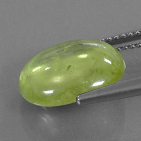 5,40 ctw natürlicher grüner Sphen, Transparent, Transparent / Lichtdurchlässig