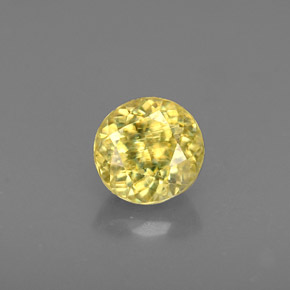 0,45 ctw natürlicher Gold Sphen, Rundschliff, VVS-VS