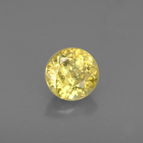 0,45 ctw natürlicher Gold Sphen, Rundschliff, VVS-VS