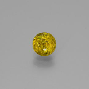 9,17 ctw natürlicher gelb-gold Sphene, Rund Schliff, VS