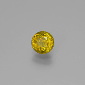 9,17 ctw natürlicher gelb-gold Sphene, Rund Schliff, VS