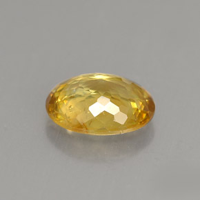 9,17 ctw natürlicher gelb-gold Sphene, Oval Schliff, VS