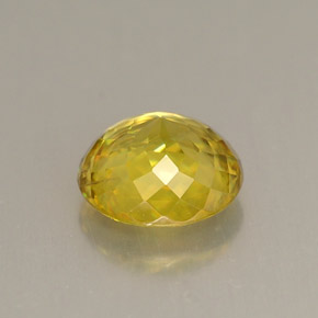 9,17 ctw natürlicher gelb-gold Sphene, Rund Schliff, VVS-VS