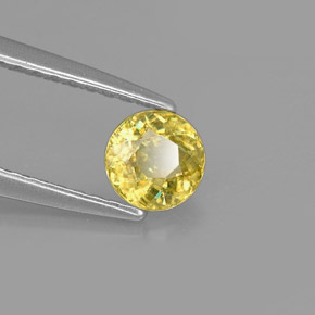 0,47 ctw natürlicher Gold Sphen, Rundschliff, VS