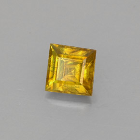 0,44 ctw natürlicher Gold Sphen, Quadrat, VS