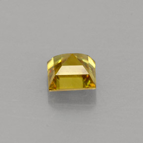 0,44 ctw natürlicher Gold Sphen, Quadrat, VS