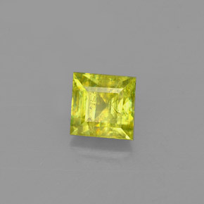 0,65 ctw natürlicher Gold Sphen, Quadrat, VS-SI