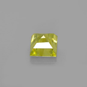 0,65 ctw natürlicher Gold Sphen, Quadrat, VS-SI