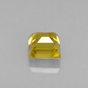 0,64 ctw natürlicher Gold Sphen, Quadrat, VS-SI