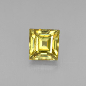 0,43 ctw natürlicher Gold Sphen, Quadrat, VS