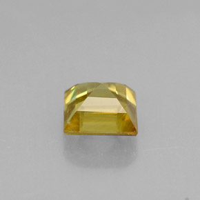 0,43 ctw natürlicher Gold Sphen, Quadrat, VS