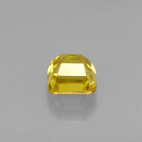 0,43 ctw natürlicher Gold Sphen, Smaragdschliff, VS-SI