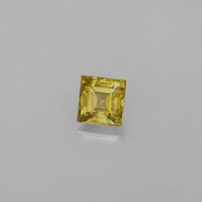 0,39 ctw natürlicher Gold Sphen, Quadrat, VS-SI