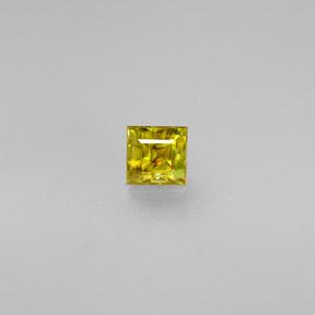 0,46 ctw natürlicher Gold Sphen, Quadrat, VS