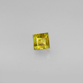 0,46 ctw natürlicher Gold Sphen, Quadrat, VS
