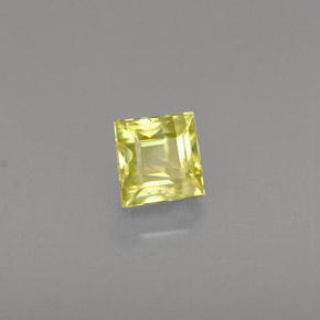0,37 ctw natürlicher Gold Sphen, Quadrat, VS-SI