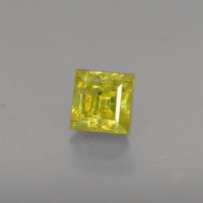 0,56 ctw natürlicher Gold Sphen, Quadrat, VS-SI