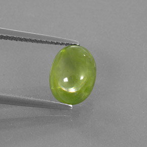2,93 ctw natürlicher grüner Sphen, Transparent, Transparent / Lichtdurchlässig