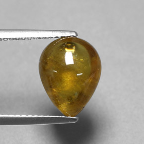 4,36 ctw natürlicher gelber Sphen, Transparent, Transparent / Lichtdurchlässig