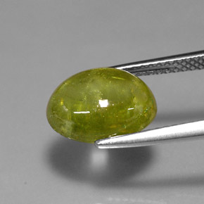 4,30 ctw natürlicher grüner Sphen, Transparent, Transparent / Lichtdurchlässig