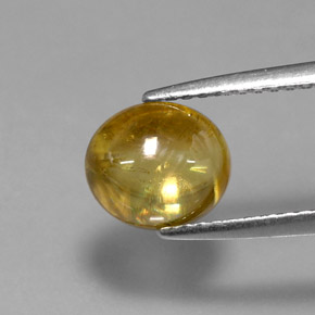 2,04 ctw natürlicher gelber Sphen, Transparent, Transparent / Lichtdurchlässig