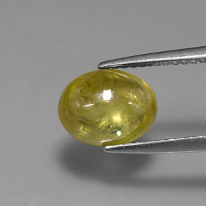 2,42 ctw natürlicher gelber Sphen, Transparent, Transparent / Lichtdurchlässig