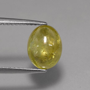2,42 ctw natürlicher gelber Sphen, Transparent, Transparent / Lichtdurchlässig