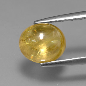 9,17 ctw natürlicher gelb-gold Sphene, Transparent, Transparent / Lichtdurchlässig